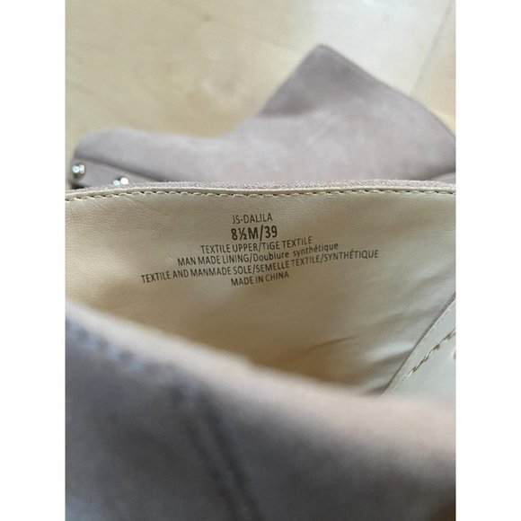 Jessica Simpson BNWOT "Dalia" platform mule clog women NEW studded beige - Picture 9 of 10